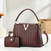 Bolsos para Mujer Set de Dos Piezas 2025 Nueva Moda Bolso de Hombro Retro Bolso Cruzado Bolso de Mano Trendy Bolsos Transfronterizos