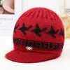 Sombrero de Otoño e Invierno para Mujeres de Mediana Edad y Mayores, Gorro de Lana Tejido para Abuela, Señora Mayor, Protección contra el Frío, Calidez, Más Terciopelo, Grueso, Gorro de Lana para Mamá