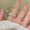 Anillo Elegante de Gama Alta para Mujer con Encaje Calado Abierto Estilo Ins Diseño de Nicho Anillo para el Dedo Índice