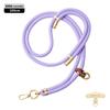 Cordão Original para Celular Longo 8mm Mosquetão de Montanhismo Transversal Ajustável Outdoor Elegante Dourado Escalada Corda Trançada