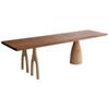 Mesa de Comedor de Madera Maciza Estilo Wabi-Sabi, Mesa de Centro para Casa de Huéspedes, Estación de Trabajo de Oficina de Madera de Fresno, Mesa de Tronco con Rama de Árbol para Recepción, Mesa de Comedor