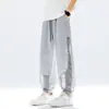 Pantalones de Seda de Hielo para Hombre Pantalones Casuales de Verano Delgados Holgados Pierna Recta Malla Hueca de Secado Rápido Pantalones para Hombre Venta al por Mayor