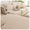 Funda de sofá de forro polar engrosado, funda completa, funda elástica para cojín de asiento de sofá, antideslizante, resistente a arañazos de gato, protección universal para sofá del hogar
