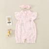 Bebê Verão Vestido Fino Princesa Estilo Ocidental Menina Bebê One-piece National Style Cheongsam Climbing Suit Super Cute Hundred Days Summer Ha Roupas