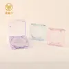 Caja de Sombra de Ojos Plegable Cuadrada Caja de Polvos 10g Hebilla Transparente Rosa en Forma de Corazón Material de Empaque para Maquillaje Cosméticos