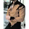 Camisa masculina casual de manga comprida para comércio exterior, estilo de negócios, camisa masculina de manga comprida elegante e sofisticada
