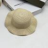 Venta Caliente Transfronteriza Sombrero de Paja Estilo Chanel para Gato Perro Mini Sombrero Sombrero de Algodón para Bebé Sombrero de Muñeca Sombrero de Juguete Sombrero Pequeño