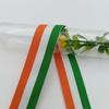 Fita de padrão horizontal de 2cm, cor mista, laranja, branco, verde, cor mista, multi-listras, faixa decorativa, acabamento de borda, acessórios de vestuário, tira lateral