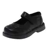Zapatos Pequeños de Cuero para Niña Estilo Retro Británico Otoño Niña Pequeña Elegantes Zapatos Individuales Infantiles Nuevo Estilo 2026 Zapatos para Niña de Suela Suave