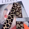 [Suministro directo de fábrica] top de cintura para mujer con estampado de leopardo amarillo terroso banda elástica tejido jacquard de color banda elástica para cintura de pantalón cabeza de falda goma