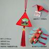 Bolsita del Festival del Bote del Dragón para niños, cordón multicolor para colgar en el cuello, bordado de cabeza de tigre, monedero, colgante de silbato, bolsita de paz para bebés Duanyang