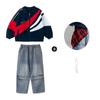 Ropa de Moda Infantil Hip-Hop para Niños Ropa Holgada Hip-Hop Callejera con Viento Ropa Infantil para Actuación Traje Hip-Hop para Niñas