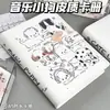 Álbum de Fotos de Folhas Soltas A5 Pochacco em Couro PU Porta-Cartões Pequeno de Desenho Animado de Alto Valor Fechamento Magnético Álbum de Armazenamento para Estudantes