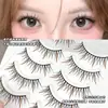 Pestañas Postizas de Dibujos Animados Barbie Párpados Dobles Naturales Párpados Únicos Hinchazón de Burbuja Simulación Sirena Elfo Marrón Dibujo Animado Completo