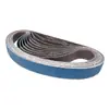 Cinto de Lixa Abrasivo de Corindo Zircônia Azul de Venda Quente Transfronteiriça 20mm x 520mm para Polimento, Desbaste, Remoção de Ferrugem de Metal e Aço Inoxidável Resistente
