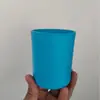 Directamente del Fabricante, En Stock Taza de Vidrio para Velas de 200 ml con Tapa, Frasco de Velas Aromáticas de Colores, Frasco Portavelas de Lado Recto de 300 ml