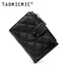 Novedades de Primavera Tendencia Ins 80% de descuento Cartera para Mujer Pu Transfronteriza Billetera para Monedas Acolchada Portadni Integrado de Alto Valor