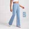Athena Lulu Lavagem com Areia Modal Calça de Yoga Feminina Camada de Ar Cintura Alta Solta Corrida Esportes Fitness Calças