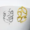 Nuevos Anillos de Diseño Geométrico Irregular Estilo Europeo y Americano para Hombres y Mujeres, Anillos Abiertos Huecos de Moda Personalizados