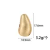 Nuevas Cuentas Esmeriladas Cepilladas Chapadas en Oro de 14K, Cuentas Ligeras, Cuentas Sueltas, Cuentas Tejidas para Manualidades DIY, Accesorios para Joyería de Mano