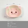 Vajilla infantil de melamina fibra de bambú plato infantil traje plato con forma de cerdo tazón para bebé tazón de dibujos animados anticaída generación cabello