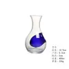 Fábrica de Qixian artículo disponible vaso de cristal de hielo para vino olla de sake japonesa dispensador de vino olla rizada para botella de vino