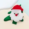 Dibujos Animados de Papá Noel Pegatinas de Tela para Ropa Moda Lindo Árbol de Navidad Pegatinas de Tela Decoración para Ropa y Bolsas Etiquetas Bordadas Venta al por Mayor