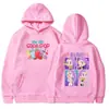 Moletom com Capuz Moda Europeu e Americano Transfronteiriço Kpop Hunter Girl Group Estampa Periférica Casual Solto Pulôveres
