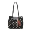 Bolso Tote de Lunares Nicho Coreano para Mujer 2026 Otoño Nuevo Estilo Personalidad Casual para el Trabajo y el Viaje Diario Bolso de Hombro Bolso de Axila