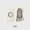 Calcetines sin talón de cinco dedos, Calcetines de yoga antideslizantes profesionales, Calcetines de fitness amortiguadores y absorbentes de sudor, Calcetines cortos transpirables para Pilates