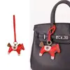 Novo Estilo Bolsa de Pônei em Couro PU Pingente Corrente de Celular Cordão de Contas Lanyard Chaveiro Ornamento Fábrica Presente de Festival do Meio Outono
