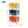 Estante de Almacenamiento de Bocadillos de Múltiples Niveles Personalizado Estante de Almacenamiento Carrito de Entrega Estante de Almacenamiento de Juguetes para Niños para el Hogar Desmontable