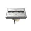 Desagüe de Piso Antiolor de Cobre Puro Color Gunmetal para Ducha de Baño, Desagüe de Baño Largo Invisible de Cobre Puro con Núcleo de Suspensión Magnética