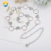 Comércio exterior em estoque cinto de metal em formato de coração de pêssego coração de pêssego oco corrente de cintura cinto de cintura simples versátil para vestido corrente de cintura de pele
