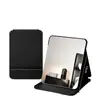 Espejo plegable, espejo de maquillaje para dormitorio en casa, espejo de tocador portátil para dormitorio de estudiante, espejo pequeño de escritorio con soporte