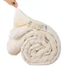 Edredom de fibra de soja, um design dois em um com zíper, um edredom de inverno espesso para aquecimento, adequado para outono e inverno, feito com enchimento 100% algodão