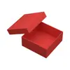 Caja de Dulces Táctil de Alta Gama, Caja de Empaque para Regalo de Boda, Fiesta de Cumpleaños Cuadrado Rojo, Fiesta de Graduación y Caja de Regalo para Recuerdos de Fiesta