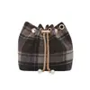 Bolso Retro a Cuadros de Gran Capacidad para el Trabajo Diario, Nuevo Estilo Otoño 2026, Versión Coreana de Lana, Bolso de Hombro de Alto Valor para Mujer