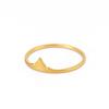 Anillo de estilo caliente minimalista con patrón de montaña para pareja, anillo de acero inoxidable para mujer, hombre, joyería de boda, regalo de fiesta, venta al por mayor