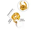 Anillo de Trébol de Cuatro Hojas Verde con Goteo de Aceite Transfronterizo, Simple y Fresco, Anillo de Flor Mariposa con Forma de Corazón, Estilo de Nicho, Venta al por Mayor para Mujeres