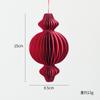 Decoraciones Navideñas Transfronterizas Bola de Nido de Abeja de Papel Adornos Colgantes de Navidad Decoraciones Navideñas Adornos para Decoración de Ventanas Colgantes Pequeños