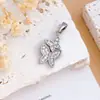 Colgante de collar con girasol y trébol, microincrustaciones de circonita, para mujer, accesorios de diseño de lujo discreto de nicho, venta al por mayor