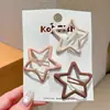 Lindos Pasadores de Estrella en Color Café para Niñas, Pinzas Laterales para el Cabello, Pinzas de Nube para Niños, Pasadores, Accesorios para el Cabello