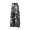 Verão 2025 Novo Masculino Resistente Múltiplos Bolsos Design Camuflado Casual Roupa de Trabalho Tamanho Grande Calças Largas Tendência