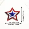 Venda Quente Lantejoulas Estrela de Cinco Pontas Bordado Patch de Tecido Estrelas Coloridas Adesivo Termofusível Roupas Bolsas Acessórios Patches Decorativos