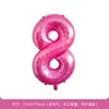 Decoraciones para Fiestas, Decoraciones para Bodas, Arreglos para Aniversario de Bodas, Arreglos de Cumpleaños, Globos de Número de 40 pulgadas, Globos de Papel de Aluminio