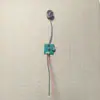 Motor de drone trifásico modificado em um ventilador sem escovas portátil de nível de mesa, 6 velocidades, carregamento Tipo-C, bateria removível