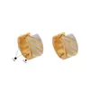 Pendientes Europeos y Americanos de Acero Inoxidable Mate de Gama Alta, Modernos Clips para Orejas en Forma de C, Versátiles Accesorios para Orejas de Lujo Ligero, Joyería de Acero de Titanio para Hombres