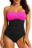 Traje de baño Nuevo Estilo 2026 para Mujer, Estilo Europeo y Americano, Sexy sin Espalda, que Oculta el Vientre, Adelgazante, con Tirantes Desmontables, Traje de Baño para Vacaciones