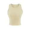 Camiseta deportiva tipo racerback de algodón acanalado estilo americano para mujer, primavera/verano 2026, sin mangas, adecuada para usar en capas o sola